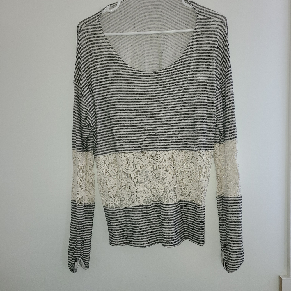 Black and white shirt